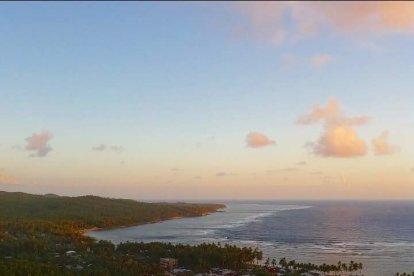 Imagen panorámica de Burgos en la provincia de Surigao Norte.