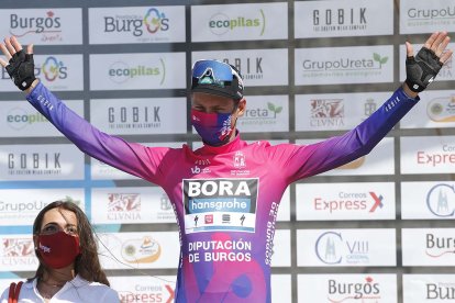 Felix Grossschartner se enfundó el primer maillot morado de la 42ª edición de la ronda burgalesa. SANTI OTERO