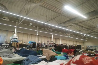 Centro de refugiados ucranianos en Przemysl (Polonia).