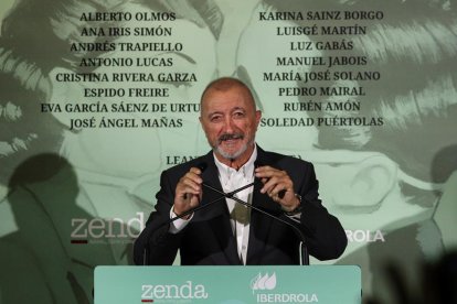 Arturo Pérez-Reverte, en la presentación del libro de relatos '2030'.