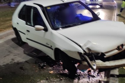 Imagen del vehículo accidentado. POLICÍA LOCAL