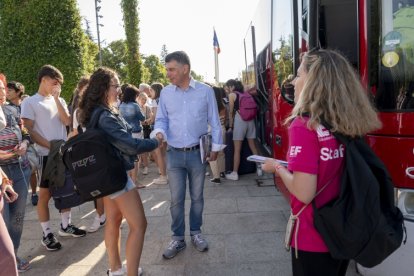 Marañón se despidió de los alumnos participantes. ecb