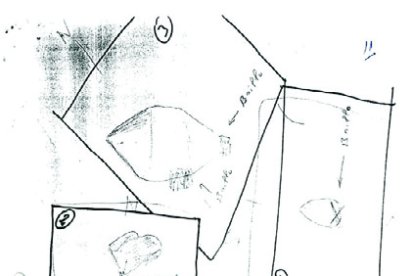 Este es el croquis que dibujaron los testigos.