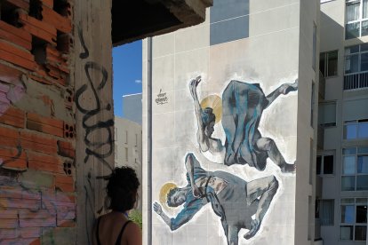 Grafiti en la capital burgalesa. STARTER PROYECTOS