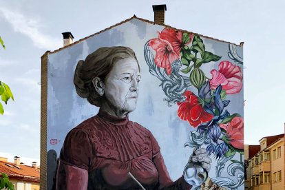 Mural en Belorado creado para el proyecto 'Wall-king Belorado'. STARTER PROYECTOS