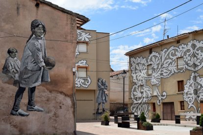 Mural en Belorado creado para el proyecto 'Wall-king Belorado'. STARTER PROYECTOS