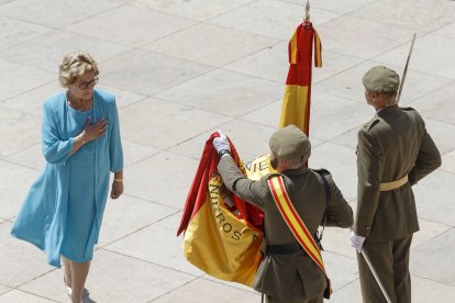 Celebración de la Jura de Bandera junto a la Catedral. SANTI OTERO
