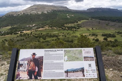 Vista panorámica desde el cementerio de Sad Hill. ICAL