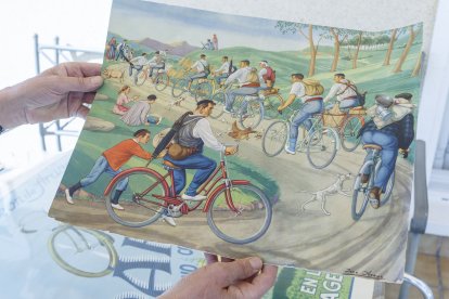 Ilustración de los artistas vascos, los hermanos Arrúe. SANTI OTERO