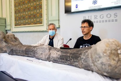 El portavoz del colectivo arqueológico salense en la presentación de la campaña de excavación del pasado verano. SANTI OTERO