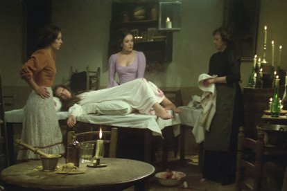 La secuencia del aborto, terrible y desgarrador momento del filme.
