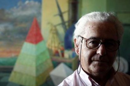 El pintor Luis Sáez. ECB