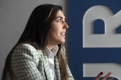 La actual presidenta de Nuevas Generaciones Burgos y concejala en el Ayuntamiento burgalés, Andrea Ballesteros. ICAL