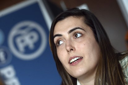 La actual presidenta de Nuevas Generaciones Burgos y concejala en el Ayuntamiento burgalés, Andrea Ballesteros. ICAL
