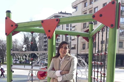 La actual presidenta de Nuevas Generaciones Burgos y concejala en el Ayuntamiento burgalés, Andrea Ballesteros. ICAL