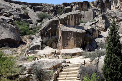 Exterior del yacimiento arqueológico de Ana Zaga.