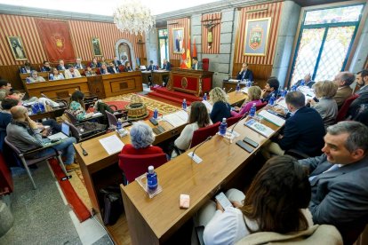 Un momento del Pleno ordinario de enero. SANTI OTERO