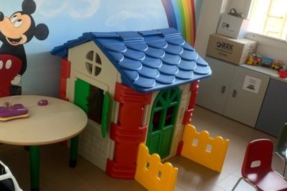 Imagen del cuarto de juegos de la unidad de Pediatría