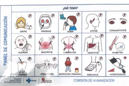 El hospital tendrá pictogramas para mejorar la comunicación con pacientes con discapacidad