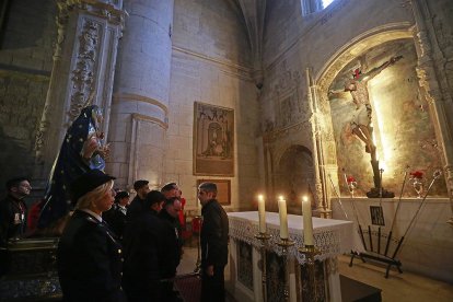 Procesión del Encuentro en la iglesia de San Gil