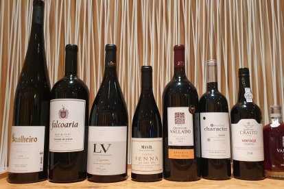 imagen de las botellas de vinos portugueses catados