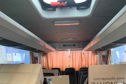 Se ha enviado material en seis camiones y en tres autobuses llenos desde la bodega hasta los asientos en este año de solidaridad constante de Burgos con Ucrania.