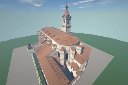 Imagen aérea de la Catedral de Ciudad Real.