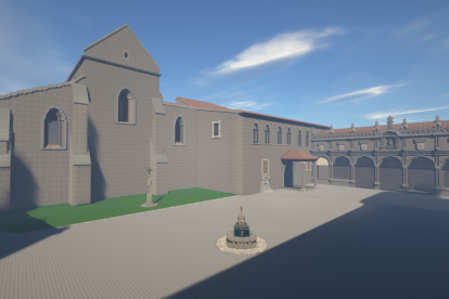 El compás de adentro del Monasterio de las Huelgas, donde el tiempo se detuvo en la Edad Media.