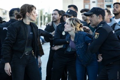 Muchos de los extras que aparecen son gente del barrio.