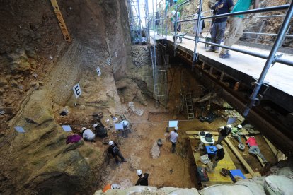 Elefante. Es el primer yacimiento de la Trinchera. Y el más antiguo con entre 150.000 a 1,5 millones de años. El año pasado rescataron una pequeña esquirla de herramienta hecha por humanos de hace 1,4 millones de años. Han aparecido restos humanos de 1,3 millones de años.