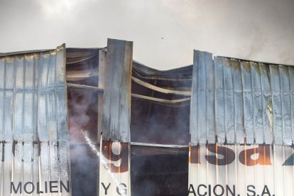 Incendio en un almacén en Molifibra, TOMÁS ALONSO