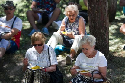 La presencia de las peñas también da un gran impulso a esta celebración que finalizó con el reparto de más de 5.000 raciones de paella- FOTOS: © ECB / TOMÁS ALONSO