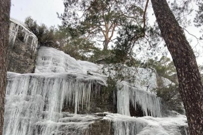 La catedral de hielo de Covarnantes en Burgos. ECB