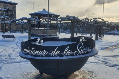 Nevada en Quintanar de la Sierra. R FERNÁNDEZ