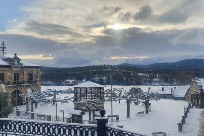Nevada en Quintanar de la Sierra. R FERNÁNDEZ