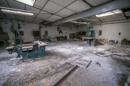 Interior de uno de los talleres de la antigua Comandancia de Obras del Ejército de Tierra. FOTOS: © ECB / TOMÁS ALONSO