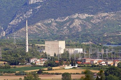 Imagen de la Central de Garoña situada en la comarca burgalesa del Valle de Tobalina .
