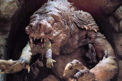 Rancor aparece en la VI entrega de 'Star Wars'.