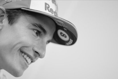 Marc Márquez, con su gorra de 8 veces campeón del mundo, en Phillip Island