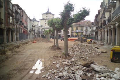 Obras de la plaza Mayor realizadas en el año 2009