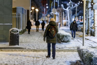 Los efectos del temporal de frío y nieve se hicieron notar ayer en Burgos en dos fases. La primera se desató durante la madrugada, con la caída de las primeras nevadas, con el extremo norte de Burgos como el más afectado. Durante las horas centrales del día mejoró la circulación al dejar de nevar, pero de nuevo por la tarde una copiosa nevada cubrió Burgos. SANTI OTERO