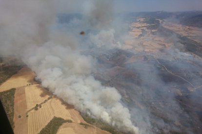 Quintanilla del Coco y Cubillo del Campo arden en dos incendios simultáneos de nivel 2