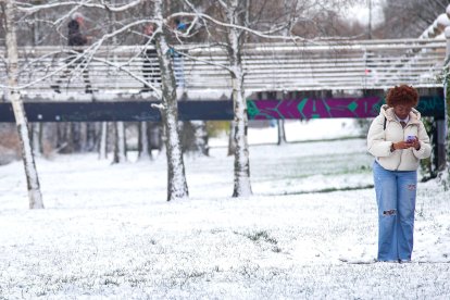 Los efectos del temporal de frío y nieve se hicieron notar ayer en Burgos en dos fases. La primera se desató durante la madrugada, con la caída de las primeras nevadas, con el extremo norte de Burgos como el más afectado. Durante las horas centrales del día mejoró la circulación al dejar de nevar, pero de nuevo por la tarde una copiosa nevada cubrió Burgos. TOMÁS ALONSO