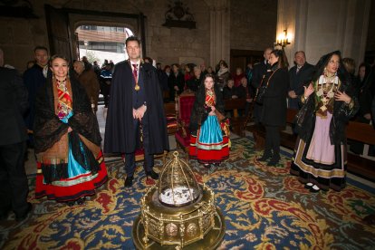 Instante de la celebración de la festividad de San Lesmes 2023. TOMÁS ALONSO