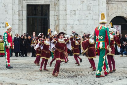 Instante de la celebración de la festividad de San Lesmes 2023. TOMÁS ALONSO