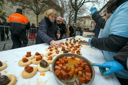 Instante de la celebración de la festividad de San Lesmes 2023. TOMÁS ALONSO