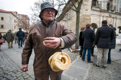 Instante de la celebración de la festividad de San Lesmes 2023. TOMÁS ALONSO