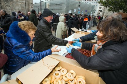 Instante de la celebración de la festividad de San Lesmes 2023. TOMÁS ALONSO