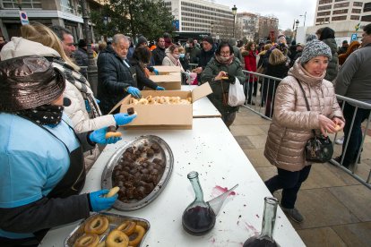 Instante de la celebración de la festividad de San Lesmes 2023. TOMÁS ALONSO