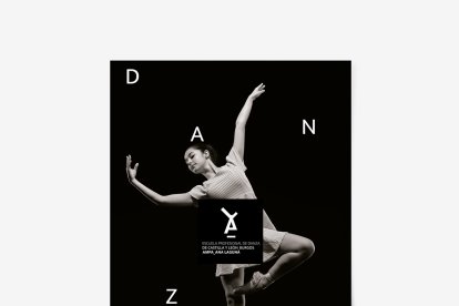 El logotipo del Ampa de la Escuela Profesional de Danza Ana Laguna de Burgos persigue sencillez y versatilidad y se acompaña de elementos como el tipo de danza.
